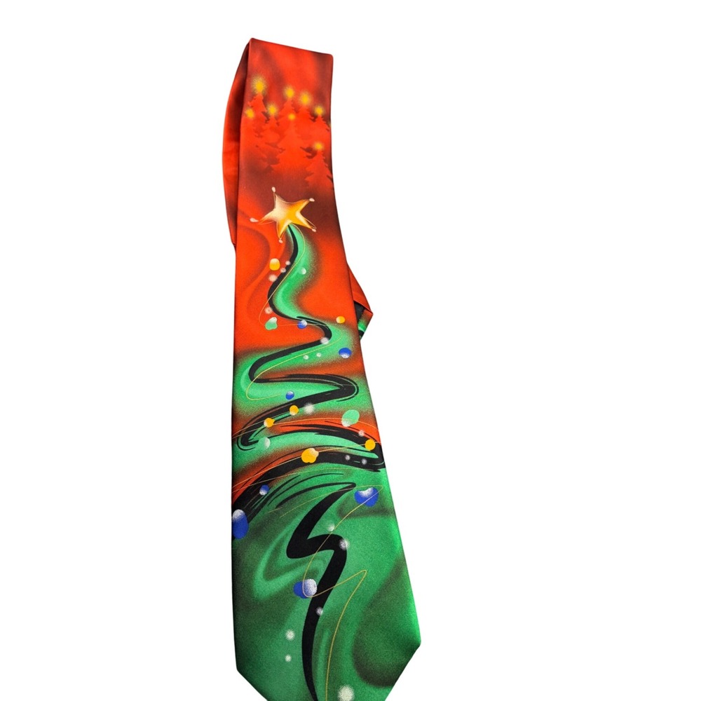 Ltd J Garcia Trees Collection Fifty Eight Christmas Tree Silk Necktie